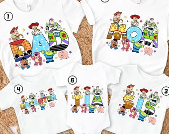 Personalized Toy Story Family Png | Toy Story Birthday Party Png | Toy Story Clipart | Woody Buzz Lightyear | Toy Story Theme Download