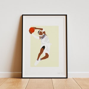 Fine Art Print - Allen Iverson - Decorative gift, poster, illustration