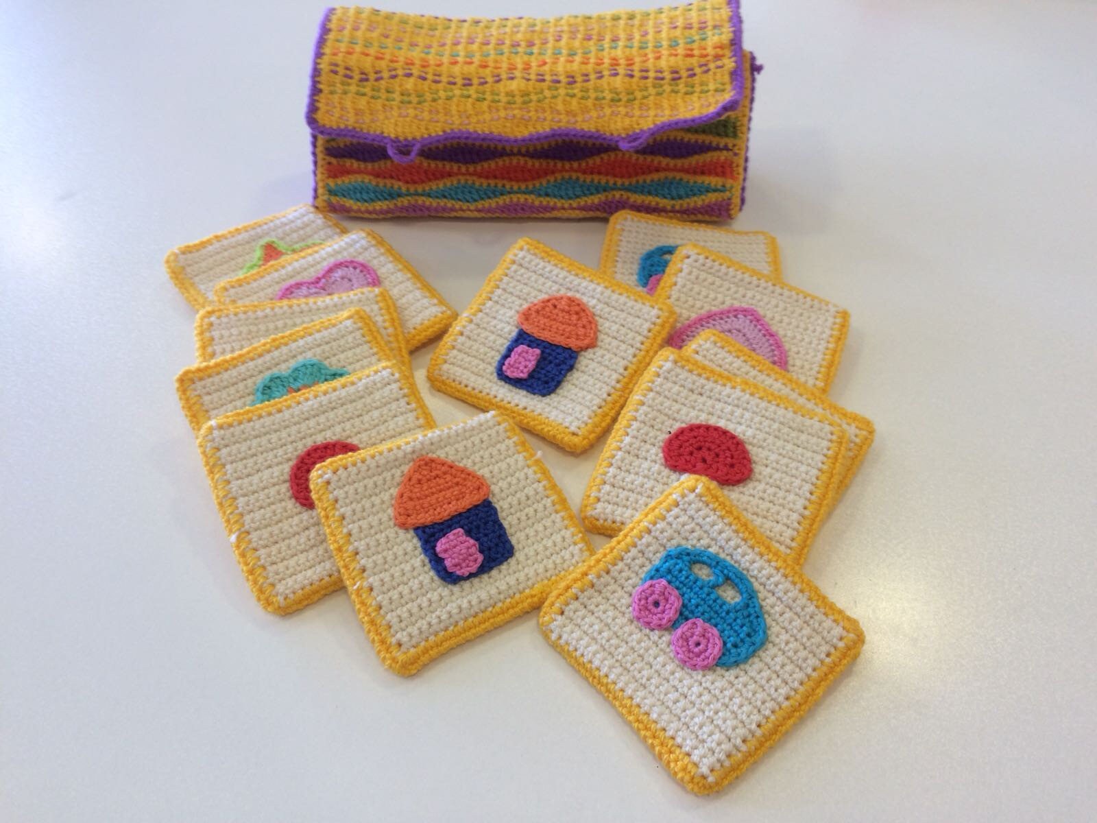 Crochet Memory Game Pattern Educative Toys Handmade Game Etsy Australia