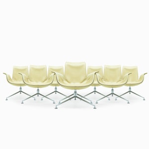 Danish Mid Century Preben Fabricius and Jorgen Kastlhom FK Lounge Chairs, model FK 6727-3G for Walter Knoll