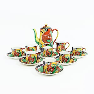 Art Deco Royal Winton Jazz Coffee set circa 1925