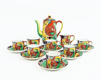 Art Deco Royal Winton Jazz Kaffeeservice um 1925