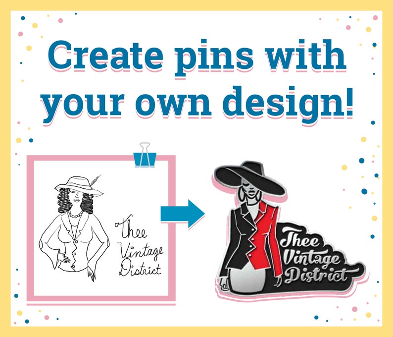 Custom MadeToOrder enamel pins Personalized lapel pins Etsy