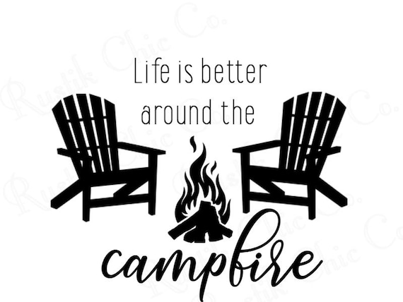 Camping svg svg png jpg dxf campfire svg cricut cut | Etsy