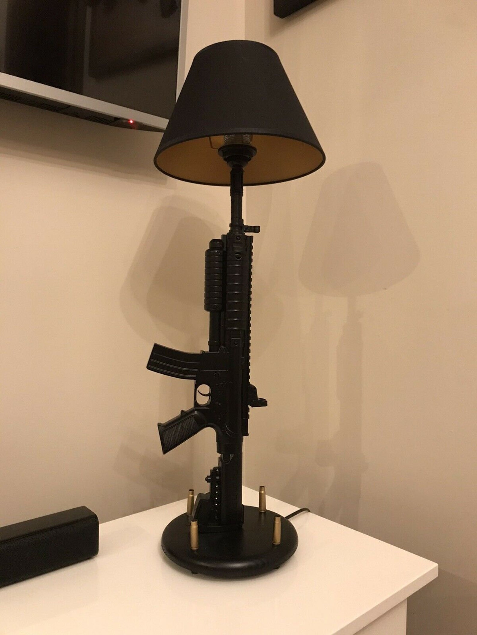 Modern pistol gun lamp design Rifle AK47 M16 vietnam war Etsy
