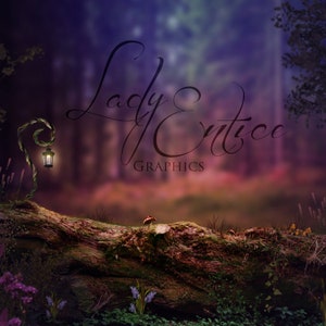 Foresta incantata / Fantasia / Fata / Sfondo digitale / Sfondo