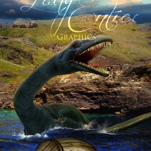 Dinosaur Pre Made Background | Backdrop | Water Dinosaur | Ark