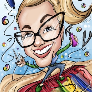 Custom Caricature, Custom Gift Idea, Personalized Drawing, Drawing From Photo, Caricature Gift, Hand Drawn, Hobby Drawing, Christmas Gift,