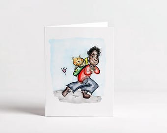 Hand-Drawn Greeting Card, Birthday Card, Gift card – Printable, Instant download (PDF, JPG, PNG)