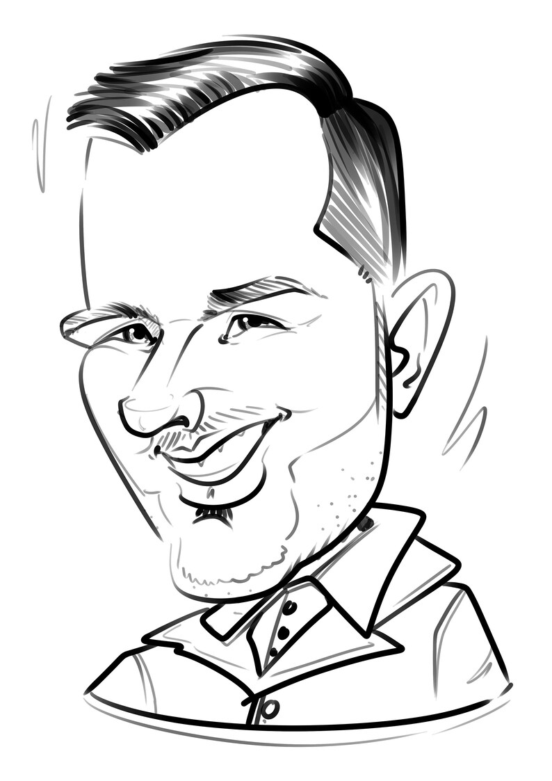 Benutzerdefinierte Karikatur vom Foto, Hand gezeichnetes Porträt (Nicht AI), personalisiertes Cartoon Geschenk, Paar-Familien-Illustration, 700+ Bewertungen Bild 5
