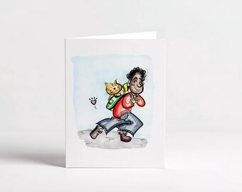 Hand-Drawn Greeting Card, Birthday Card, Thank you card – Printable, Instant download (PDF, JPG, PNG)