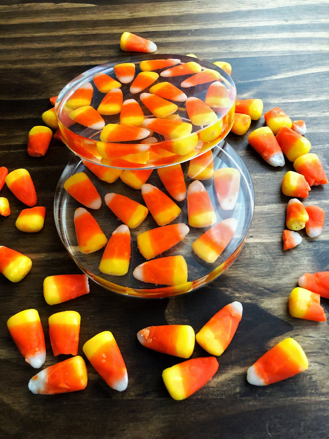 Candy Corn Resin Coaster Candy Corn Gift Halloween Decor Etsy