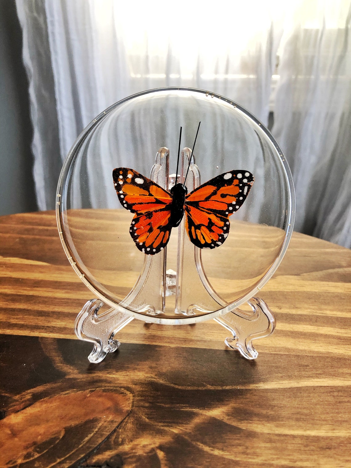 Faux Monarch Butterfly Resin Coaster Resin Art Butterfly Etsy