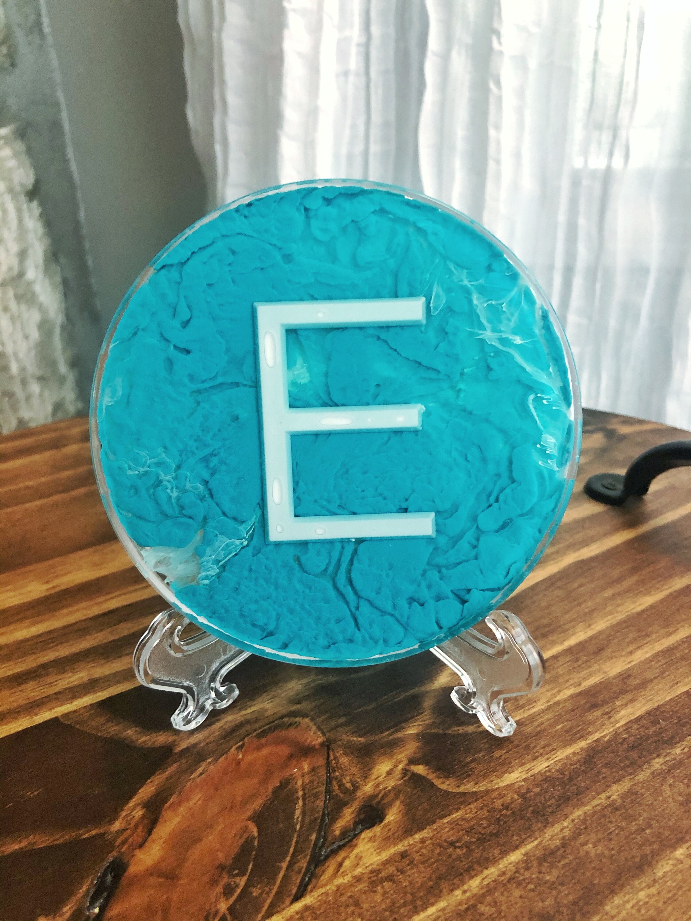 Custom Single Resin Coaster / Personalized Resin Coaster / Custom Gift
