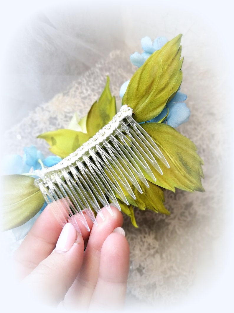 Flower hair comb Pastel flower Bridal Spring bridal Flower comb Decorative hair comb Flower crown Silk flowers Floral hair comb Special day