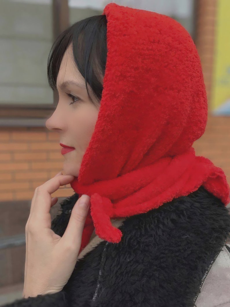 Unique women accessories Winter gift for her Head scarf for winter