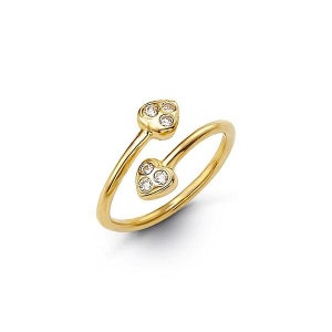 Eleganter 10K Gelbgold Zehenring mit Steinchen Design | Modell 7007 | Luxuriöser und stilvoller Zehenschmuck
