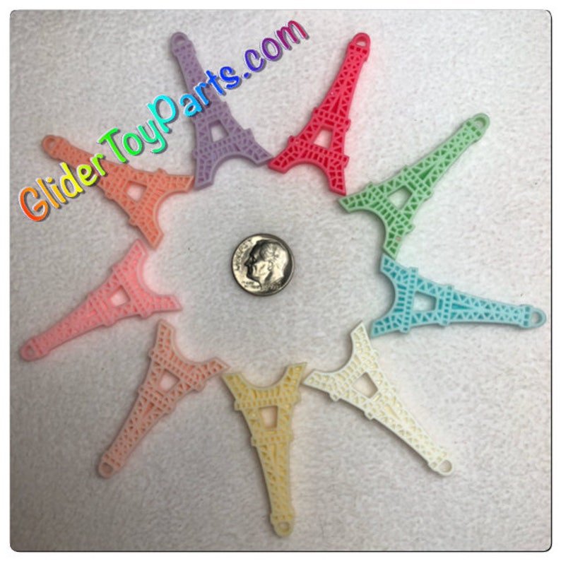x12 Eiffel Tower Charm Pendant for DIY Sugar Glider /& Bird Toys; Kid/'s Jewelry Making