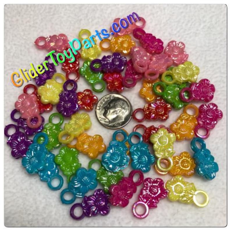 Small Bird Toys /& Kid/'s Jewelry Making 48ct Daisy Charms Ferret for Sugar Glider