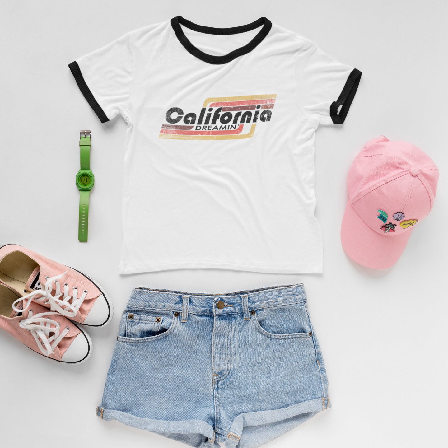 AnthemTees Retro Graphic Tee, California Dreaming Shirt, Unisex T Shirts, Boho Tshirt Women, Cali Shirt, California Dreamin Tshirt, Summer Tee