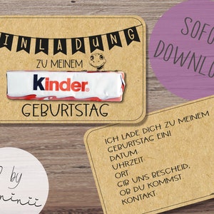 PDF A4 Vorlage, Dinosaurier, Geburtstagseinladung mit Rückseite, Vorlage zum Drucken,  Kindergeburtstag, Bastelvorlage, PDF