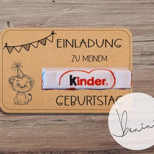 PDF A4 Vorlage, Geburtstagseinladung, Vorlage zum Drucken, Geburtstagseinladung Kindergeburtstag, Bastelvorlage, Löwe