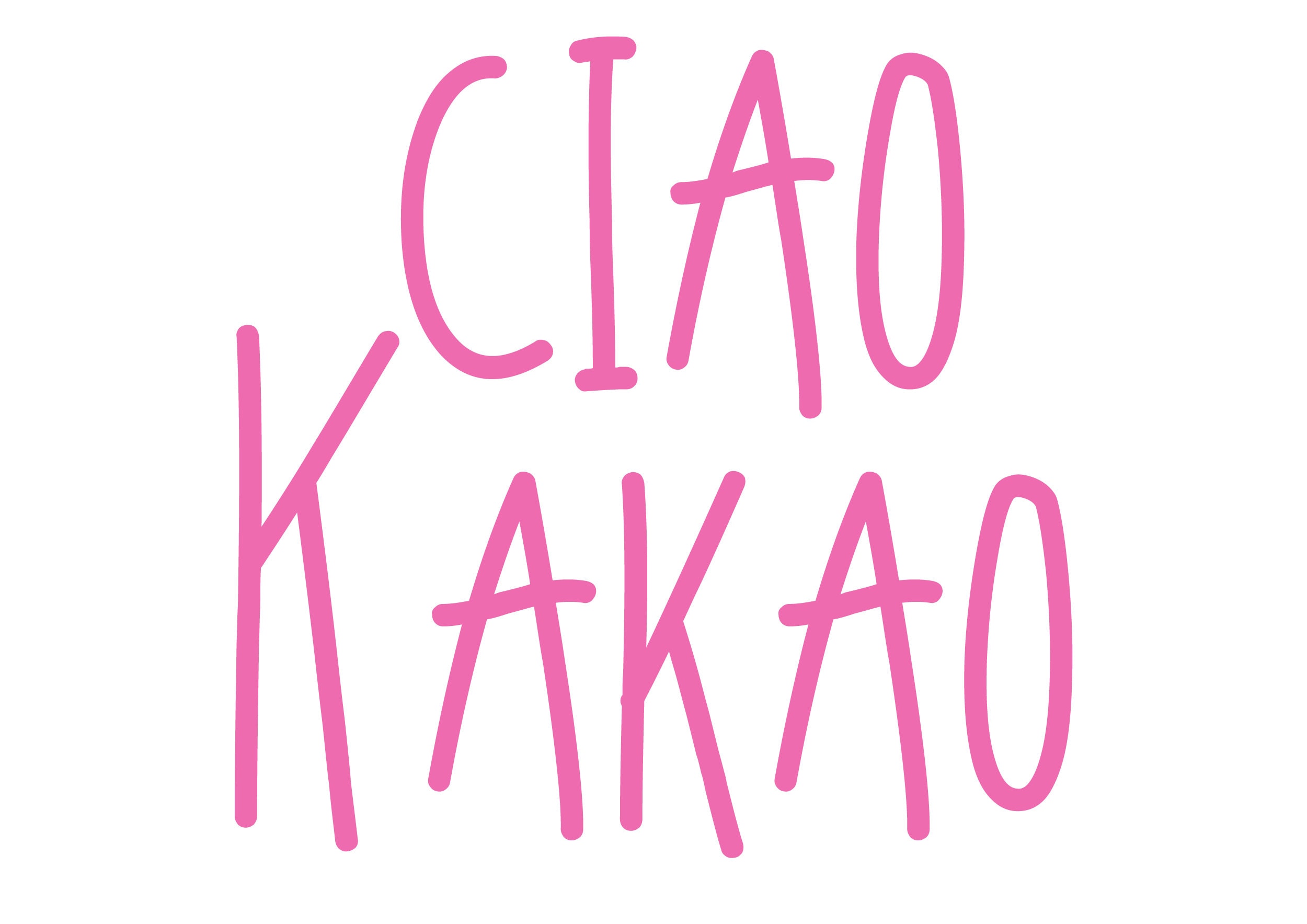 Bügelbild CIAO KAKAO Etsy