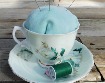 Oddest Goddess Tea Cup Pin Cushion #98