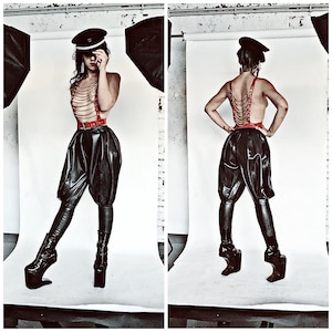 Latex pants fashion on sale