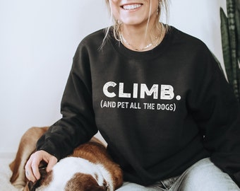 rock climbing sweatshirt