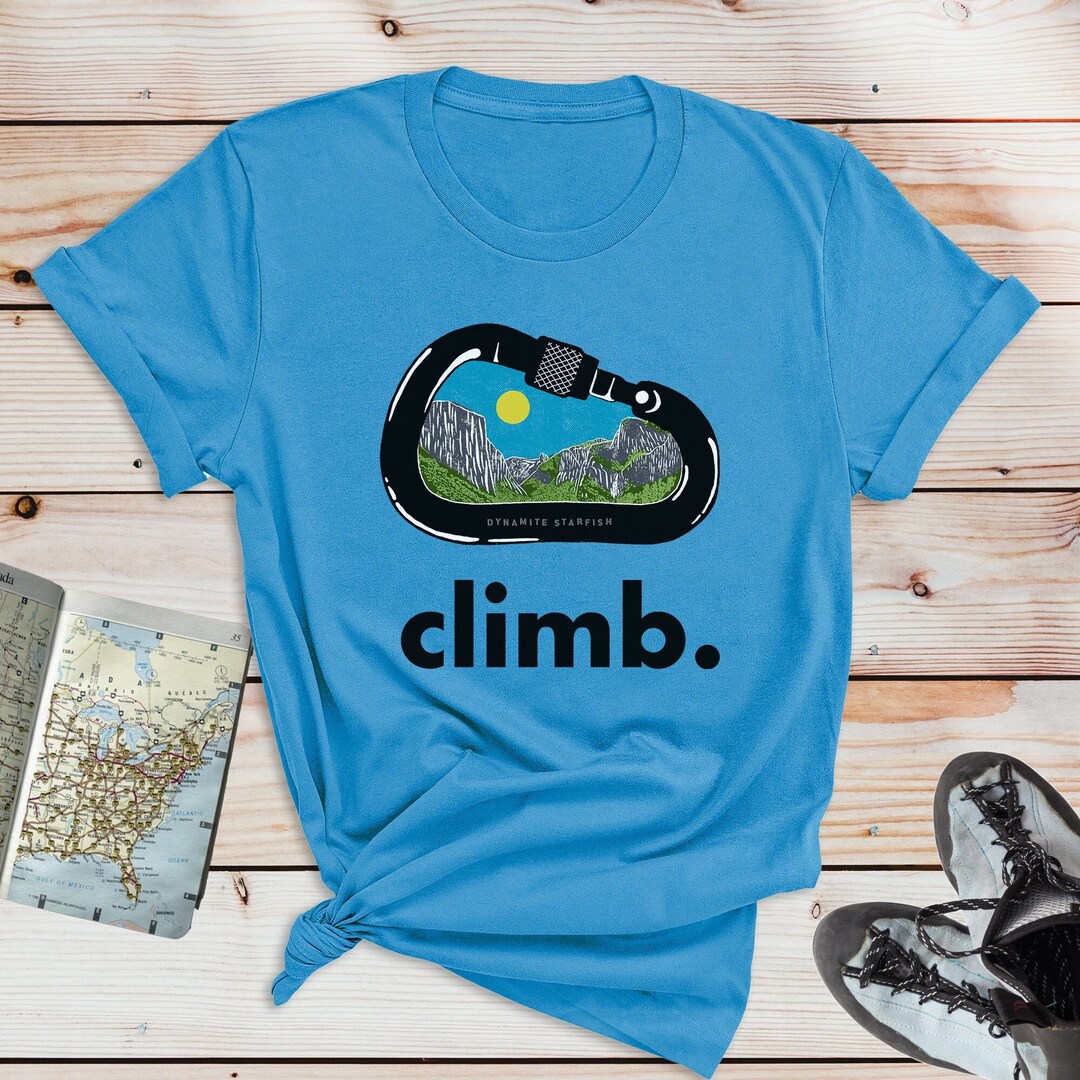 Climb Yosemite Shirt Rock Climbing Gifts Tshirt for Rock Etsy