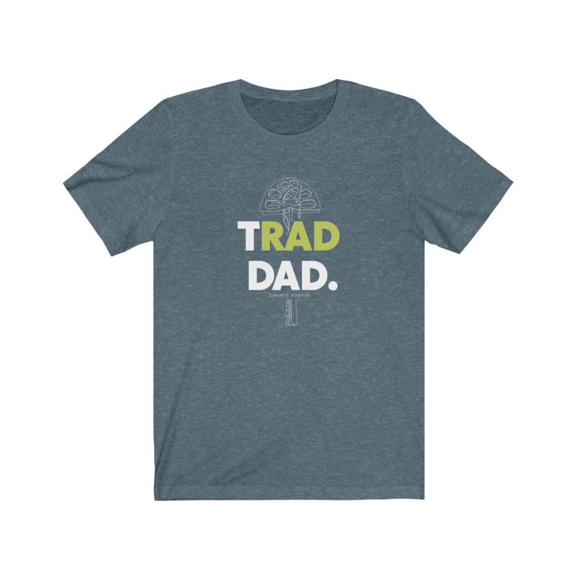 Rad Trad Dad men's rock climbing shirt tshirt for climber Etsy