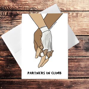 Partners in Climb - Escalada en roca Tarjetas de felicitación