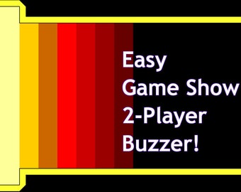 Easy 2-Player Game Show Buzzer Software for Windows | Host Your Own Game Show! | Great for "Family Feud" Style Games!