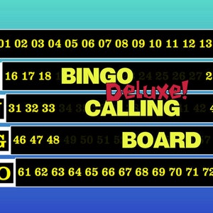 Software de tablero de llamadas Bingo Deluxe para Windows: ¡Use su tableta o computadora portátil y conéctelo a su televisor!