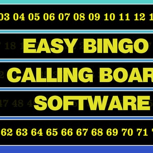 Bingo Calling Board Software for Windows Use your Tablet or Laptop and Connect to your Television Physical Copy Included image 1