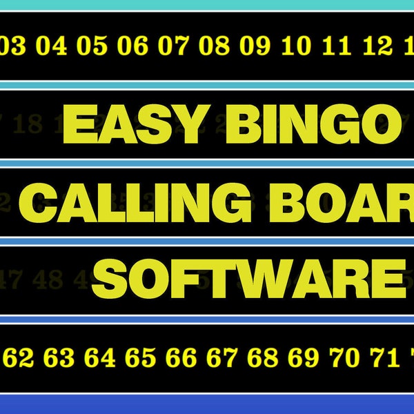 Bingo Calling Board Software for Windows | Use your Tablet or Laptop and Connect to your Television!