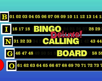 Bingo Deluxe Calling Board Software for Windows | Use your Tablet or Laptop and Connect to your Television!