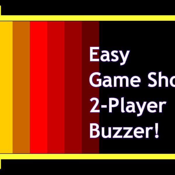 Easy 2-Player Game Show Buzzer Software for Windows | Host Your Own Game Show! | Great for "Family Feud" Style Games!