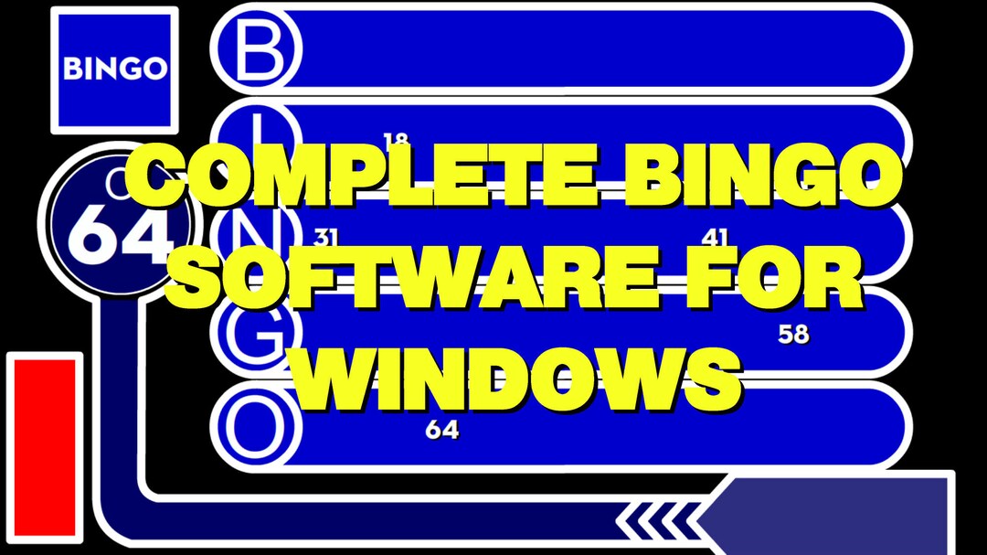 Bingo Software for Windows Host Your Own Bingo Game Etsy