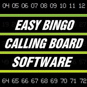 Software de quadro de chamadas de Bingo para Windows | Use seu tablet ou laptop e conecte-o à sua televisão!