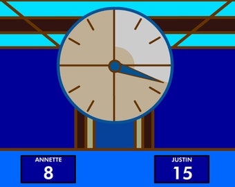 Easy "Countdown"-Style Clock and Scoreboard for Windows | Host Your Own Game Show! | Great for Parties, Team Building or Twitch Streaming!