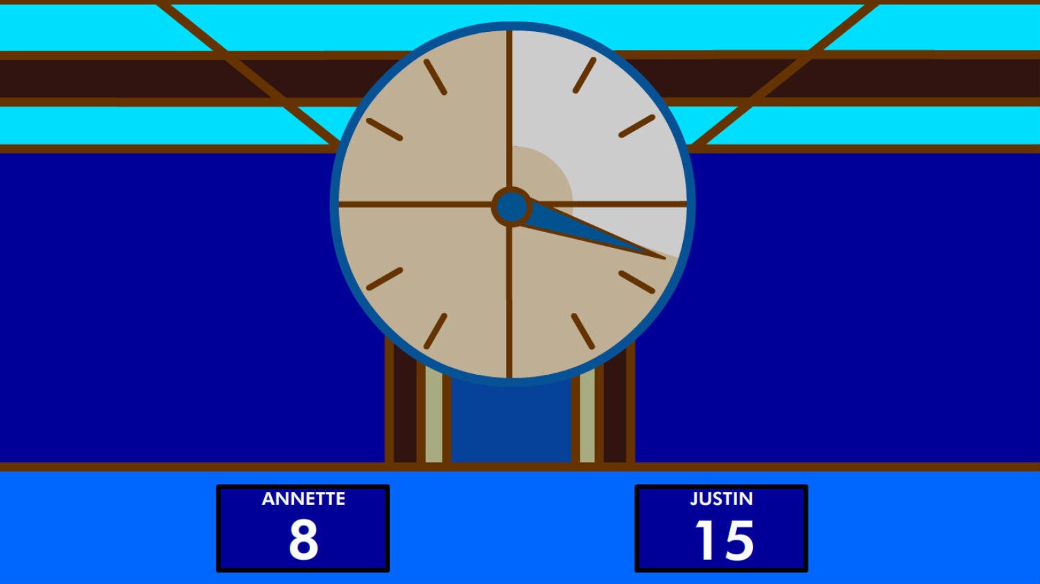 British Game Show Clock Countdown GIF