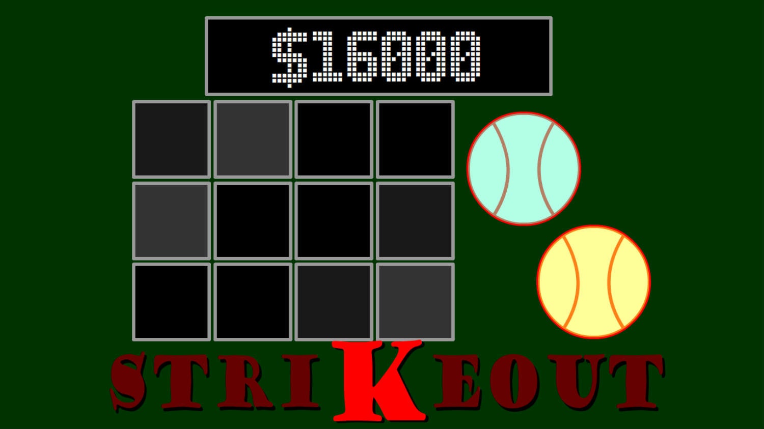 Strikeout Game Show Presentation Software for Windows Host