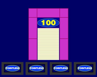 Pointless Game Board: Presentation Software for Windows | Host Your Own Game Show at Home! Physical Copy Included!