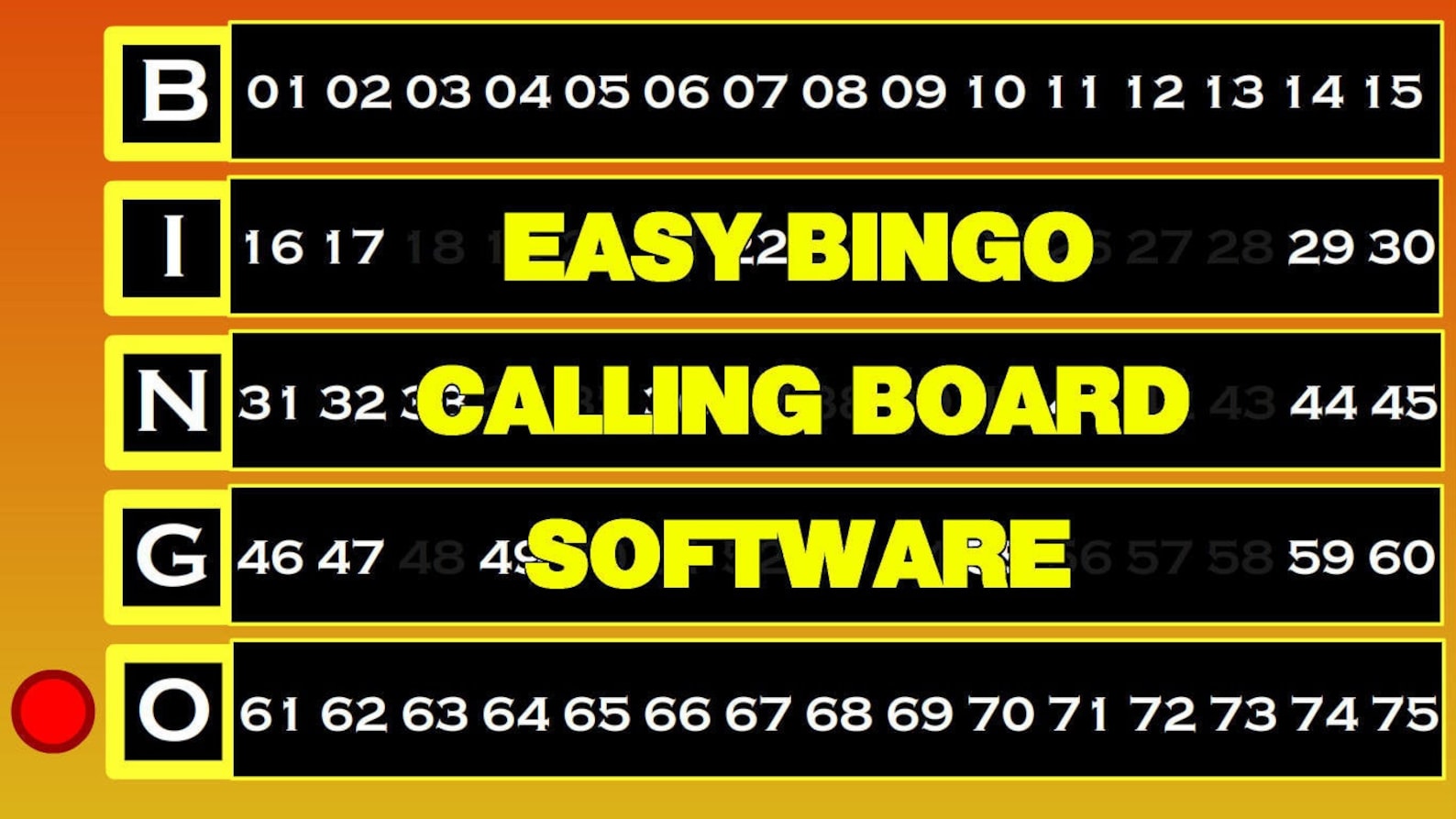 Bingo Calling Board Software for Windows Use Your Tablet or Laptop and