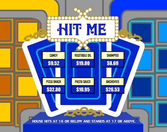 Hit Me Pricing Game Presentation Software for Windows | Host Your Own "Price is Right" Style Blackjack Game Show!