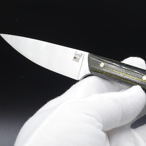 Disco Paring - USA Made GershBlades Custom Knife CPM MagnaCut Stainless Steel with custom Acrylic handle