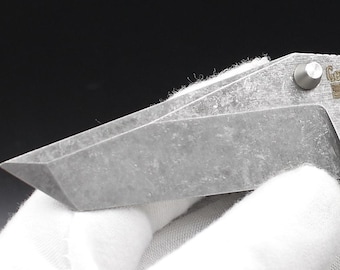 Custom CPM MagnaCut re-Blade for a Spyderco MicroJimbo: USA Made GershBlades