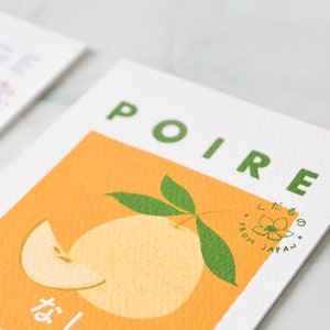 Set of 4 Japanese fruit postcards / 10x15cm / ameliesworkshop image 5